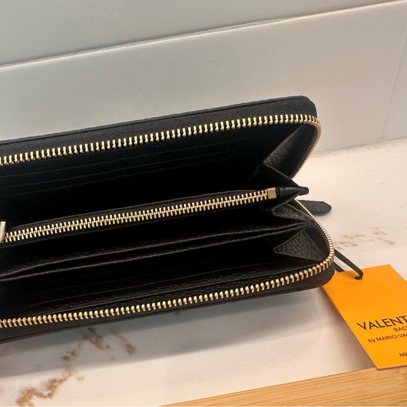 Valentino By Mario Valentino Black Wallet with Studs - Picture 4 of 10